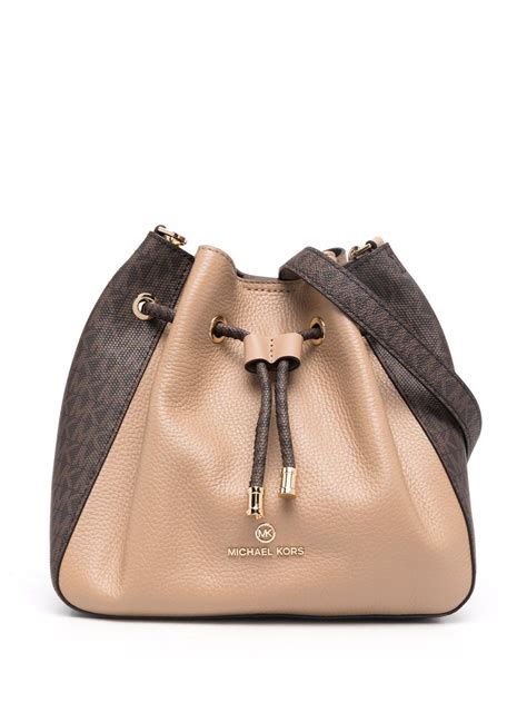 michael kors md bucket bag leather|Michael Kors phoebe backpack.